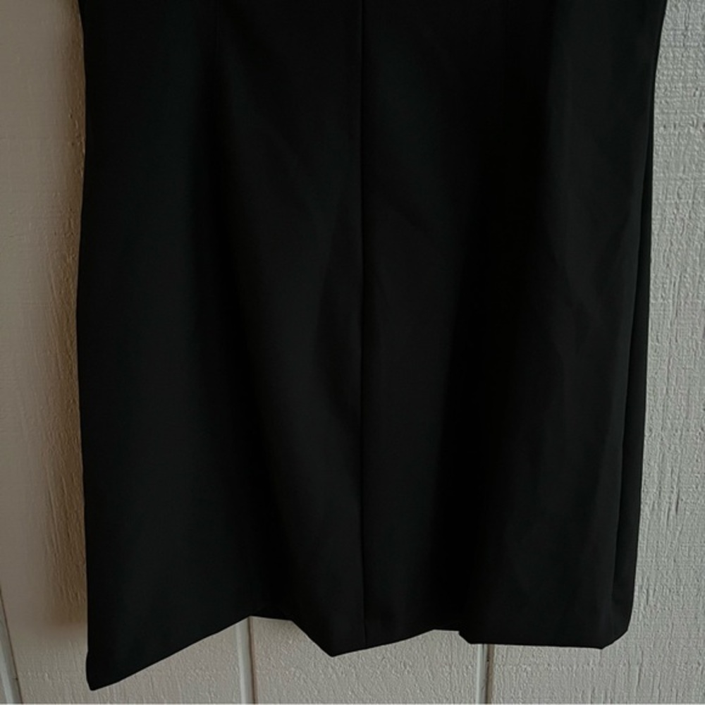 Camila Coelho NWT Organza Puff Sleeve Flocked Dot Mini Dress Black M - Picture 7 of 7